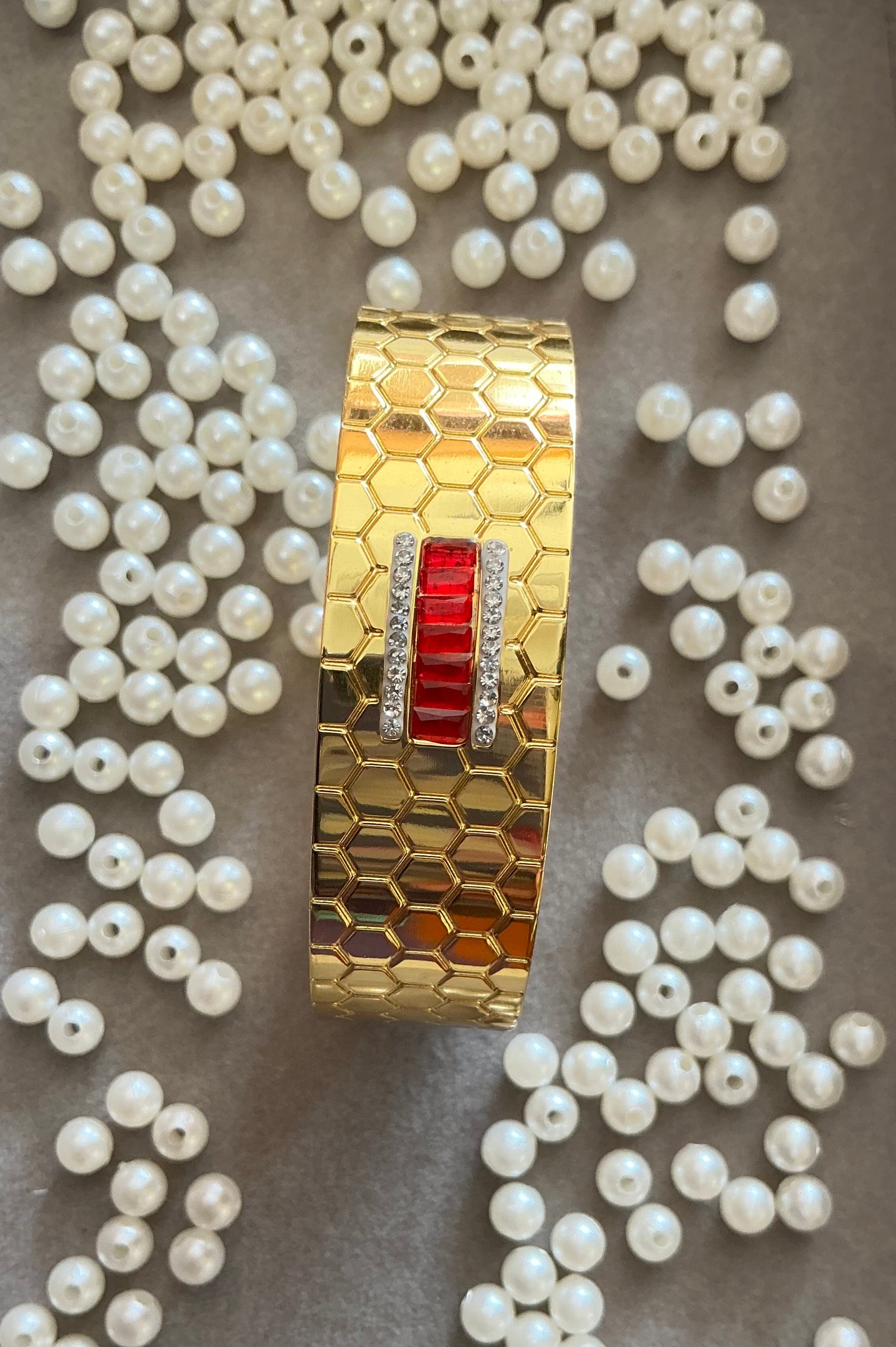 Crimson Hive Bracelet