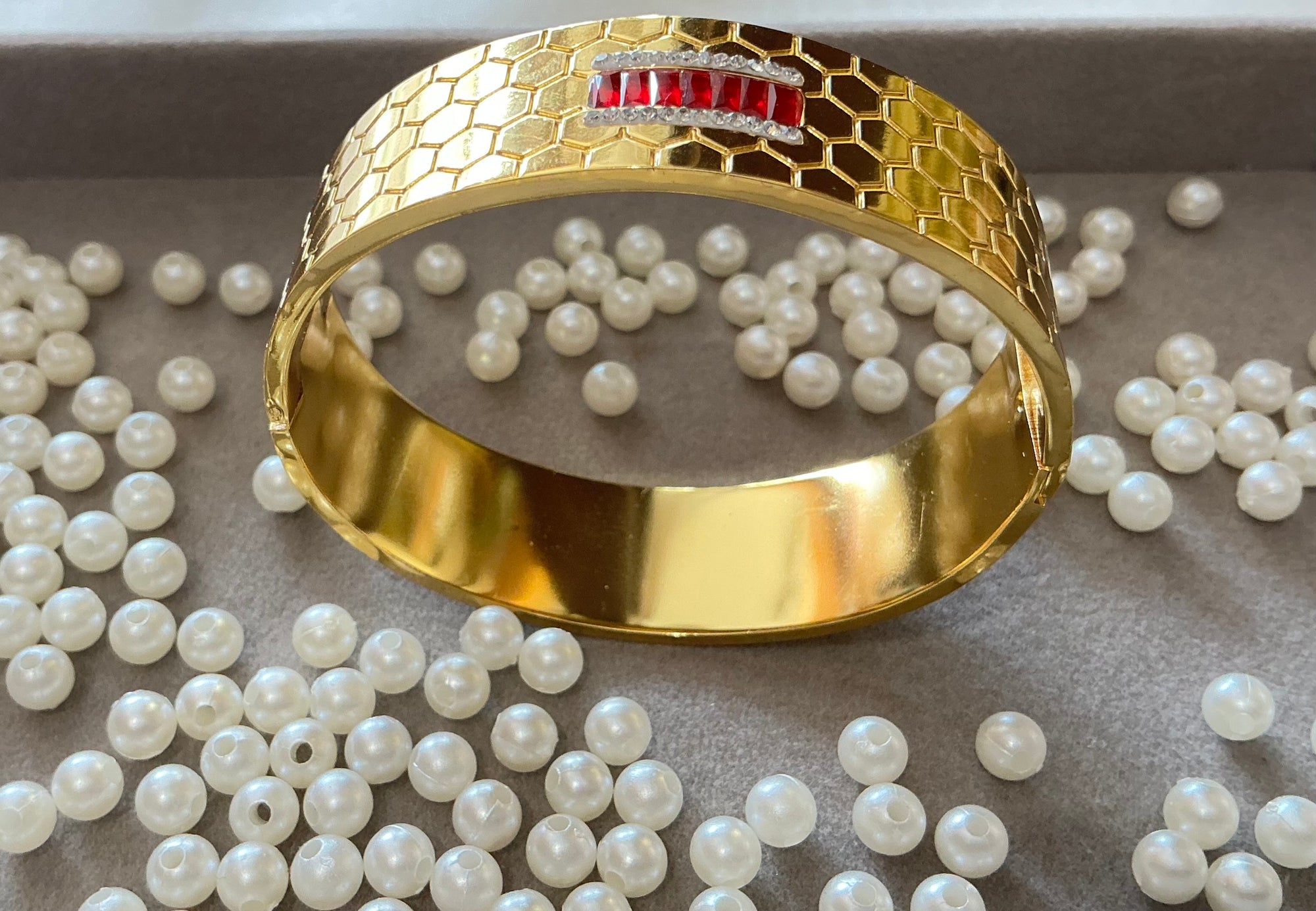 Crimson Hive Bracelet