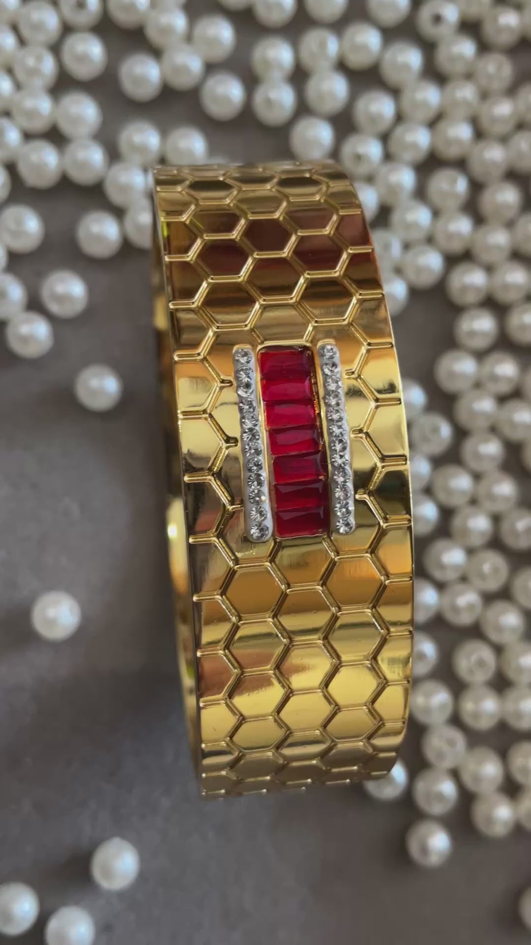 Crimson Hive Bracelet